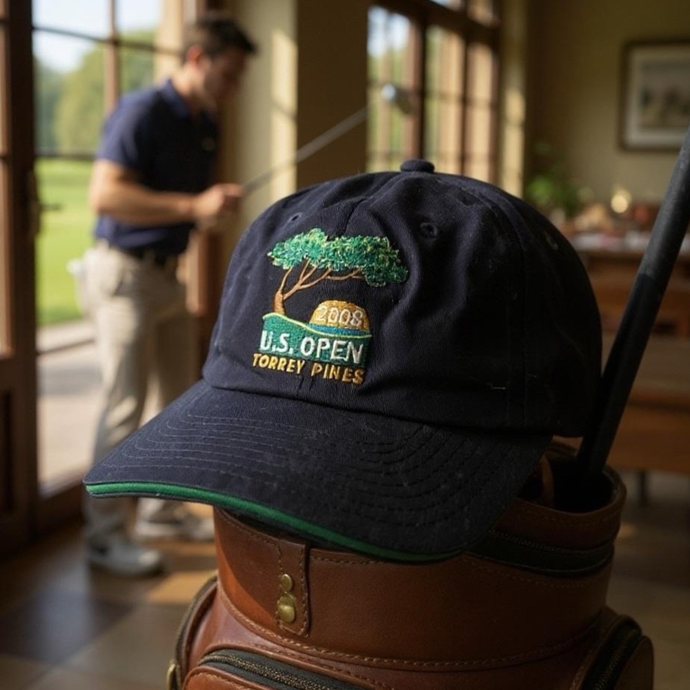 2008 US OPEN at TORREY PINES adjustable golf baseball cap hat TIGER WOODS